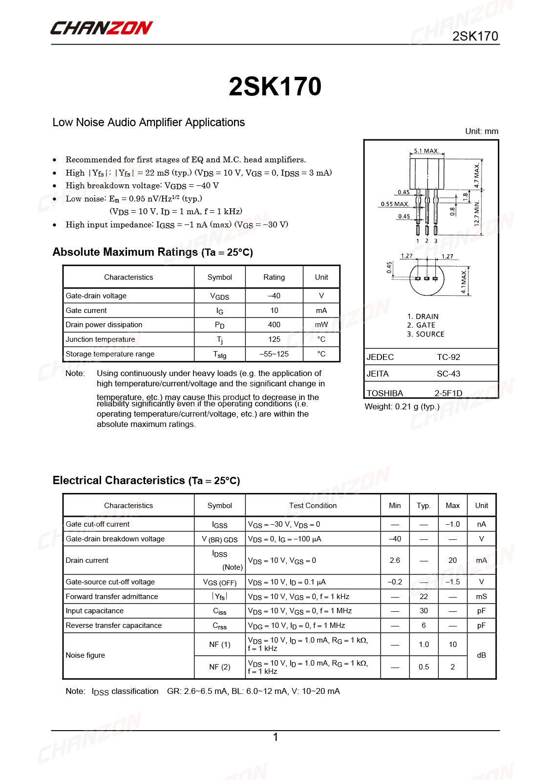 10Pcs 2SK170 TO-92 AUDIO AMPLI - Diy Electronics Youtube Channel review and price