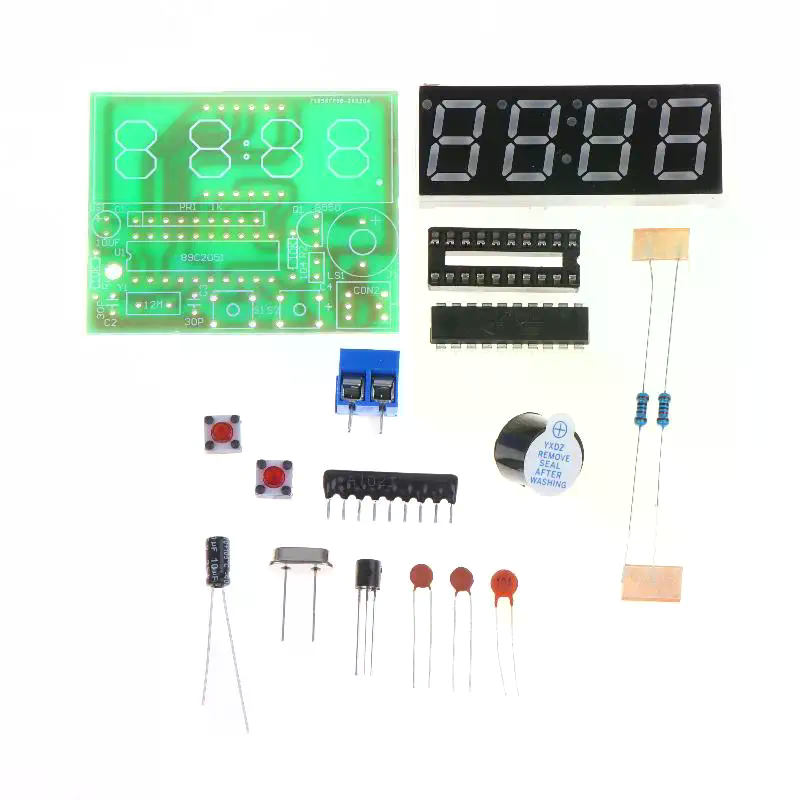 DIY Digital LED Clock Kit 4 Di - Diy Electronics Workshop review and price