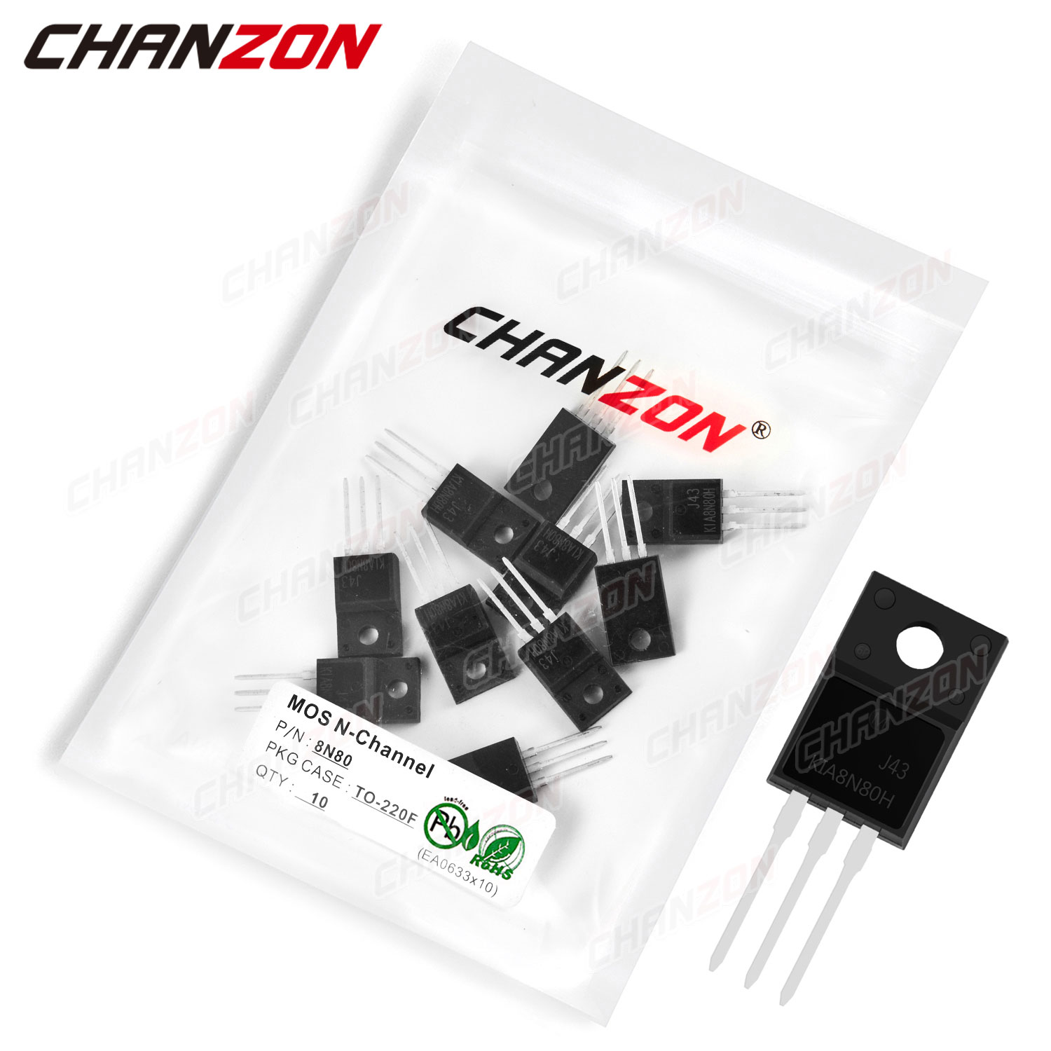 10pcs 8N80 TO-220F N-Channel M - Diy Electronics Youtube Channel review and price