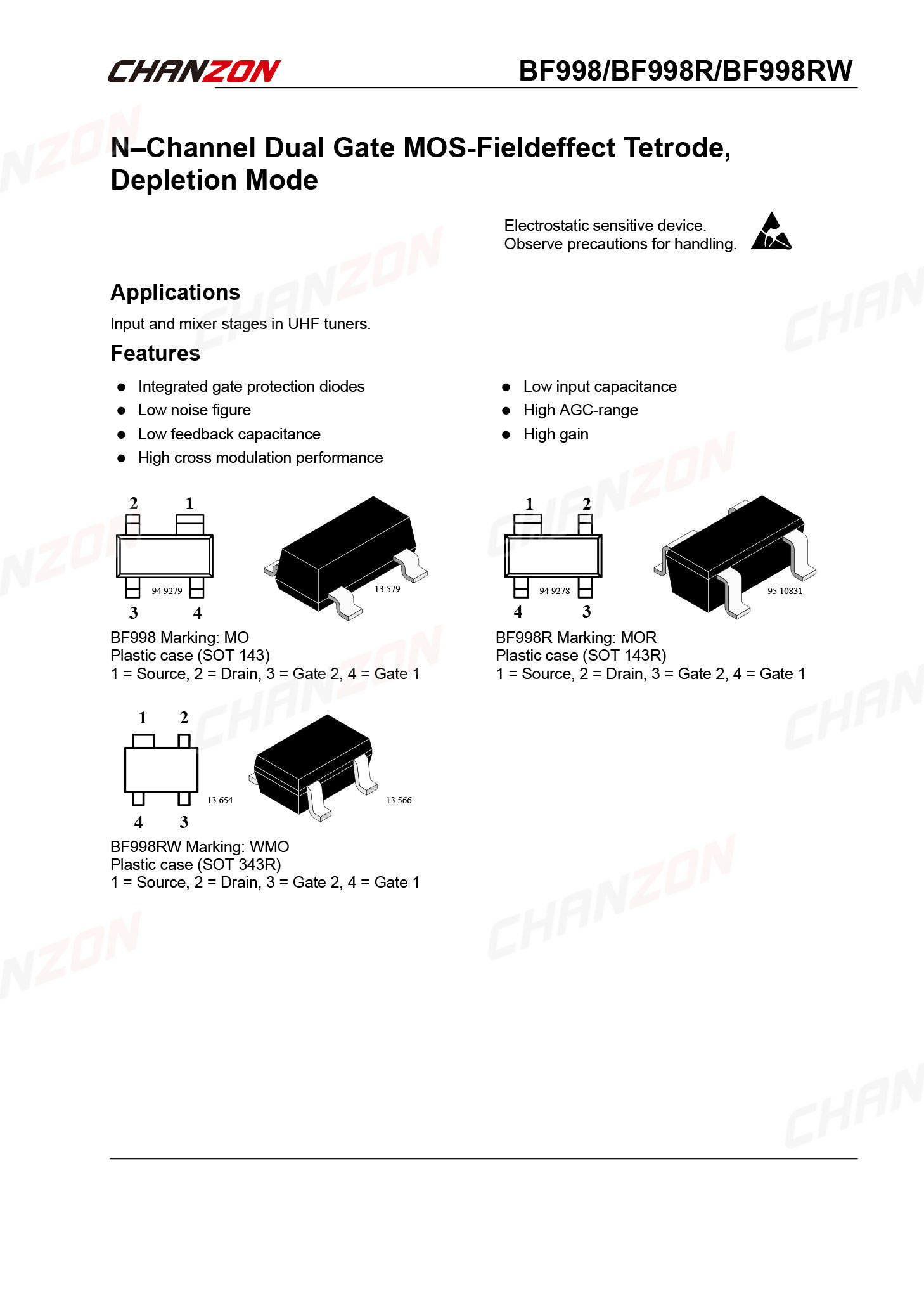 10Pcs BF998 SOT-143 N-Channel  - Diy Electronics Youtube Channel review and price